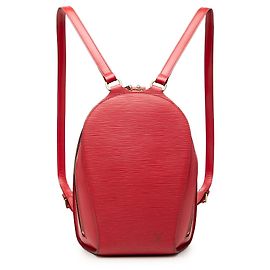 Red Louis Vuitton Epi Mabillon Backpack Red