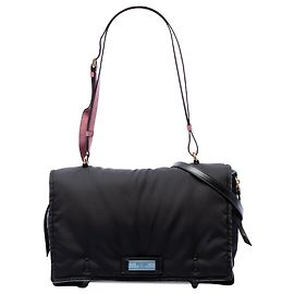 Bolsa Prada Tessuto Etiquette preta Preto