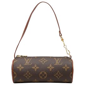 Brown Louis Vuitton Monogram Papillon Pochette Handbag Brown