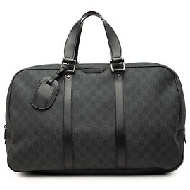Borsa da viaggio Gucci GG Supreme nera Nero