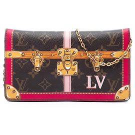 Brown Louis Vuitton Monogram Summer Trunks Pochette Weekend Crossbody Bag Brown