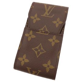 Brown Louis Vuitton Monogram Etui Cigarette Case Brown