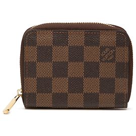 Portamonete Zippy Louis Vuitton Damier Ebene Marrone Marrone