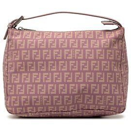 Bolsa Fendi Zucchino Canvas Rosa Rosa