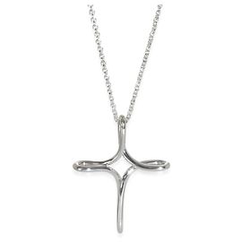Tiffany & Co. Sterling Silver Elsa Peretti Infinity Cross Pendant Other