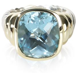 Anello Noblesse David Yurman in oro giallo, argento sterling e topazio Altro