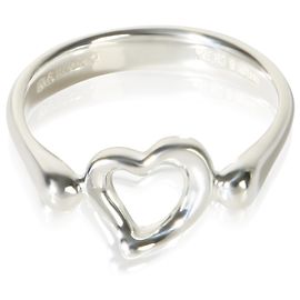 Tiffany & Co. Sterling Silver Elsa Peretti Open Heart Ring Other