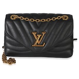 Louis Vuitton Black Calfskin New Wave MM NM Noir