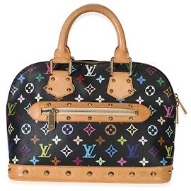 Louis Vuitton Black Multicolore Monogram Canvas Alma PM Multicolor