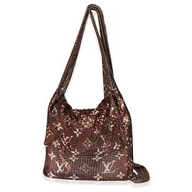 Louis Vuitton Bronze Monogram Mesh Metal Frances Marron
