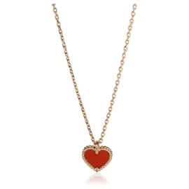 Pendentif Sweet Hearts en or rose et cornaline Van Cleef & Arpels Autre