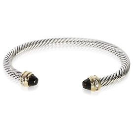 David Yurman Yellow Gold & Sterling Silver Smokey Quartz and Diamond Cable Class Outro