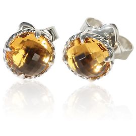 Brincos Chatelaine David Yurman em prata de lei e citrino Outro