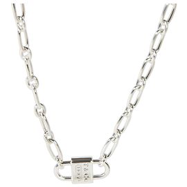 Colar Tiffany & Co. 1837 Small Double Lock em prata de lei Outro