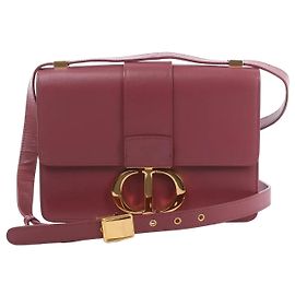 Borsa a tracolla Dior Montaigne 30 in pelle Rosa Rosa