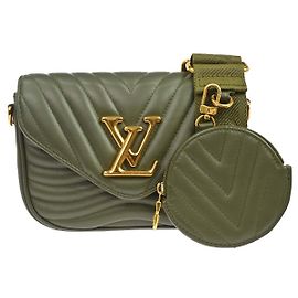 Louis Vuitton New Wave Multi Pochette Quilted Leather Khaki