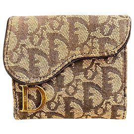 Dior Blue Denim Monogram Wallet Other