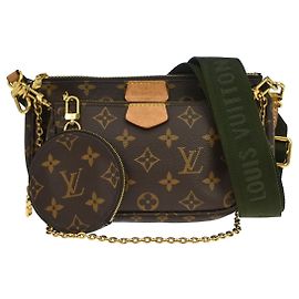 Louis Vuitton Multi Pochette Accessoires Monogram Canvas Small Marron