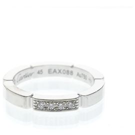 Bracciale Cartier Maillon Panthère in oro bianco 18K con 4 diamanti Argento