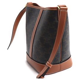 Céline CELINE Bolsa de Ombro Cesto Small Triomphe Outro