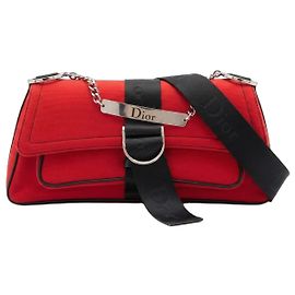 Christian Dior Hardcore Flap Canvas Rouge