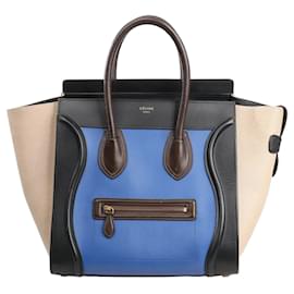 Céline Sac à main Celine Luggage Mini en cuir multicolore Multicolore