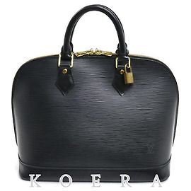Borsa Louis Vuitton Alma in pelle Epi nera Nero
