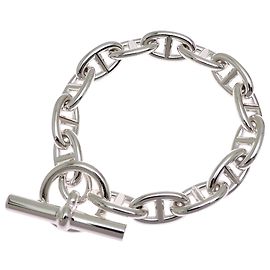 Hermès Pulseira Hermes SV925 Chaine d'Ancre GM com pingente Outro