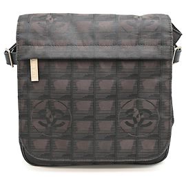 Borsa a tracolla Chanel New Travel da donna A29347 Marrone