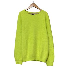 Acne Angora Strickpullover Golden Gelb