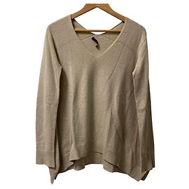 Autre Marque Pull en maille col V The Row Beige