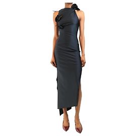 Coperni Robe maxi noire avec découpes - taille XS Noir