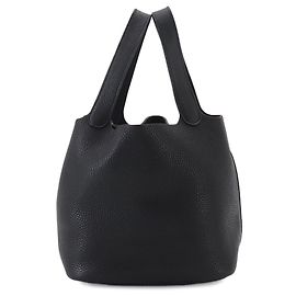 Hermès Hermes Picotin MM Handbag in Black Black