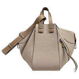 Bolsa de Ombro Loewe Hammock Small Marrom Bege