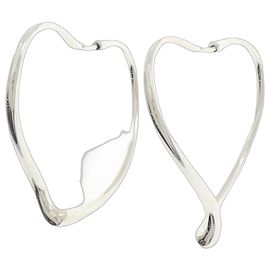 Tiffany & Co Pendientes de aro Tiffany Open Heart Plata