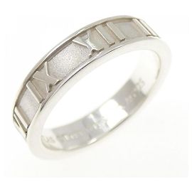 Tiffany & Co Atlas Ring Silver Silvery