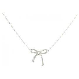 Tiffany & Co Colar Tiffany Bow em prata Prata