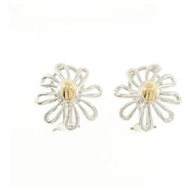 Tiffany & Co Orecchini Tiffany Daisy Argento D'oro