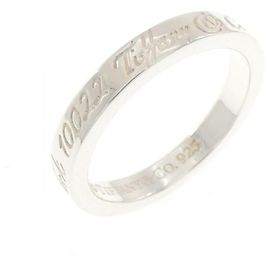 Tiffany & Co Tiffany Notes Narrow Band Ring Silvery