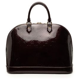Louis Vuitton Purple Monogram Vernis Alma GM Violet
