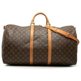 Louis Vuitton Brown Monogram Keepall Bandouliere 60 Brown