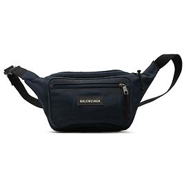 Borsello da cintura Balenciaga Explorer in nylon blu Blu Blu navy
