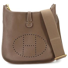 Hermès Bolsa de ombro Hermes Evelyne 3 PM Taupe
