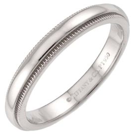 Tiffany & Co. Milgrain Band Ring aus Platin 950 Andere