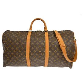 Louis Vuitton Keepall Bandoulière Monogram 60 Marrom
