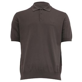 Polo de malha Louis Vuitton em algodão castanho Marrom Vermelho