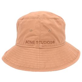 Chapéu Bucket Acne Studio em algodão laranja ferrugem Outro Laranja