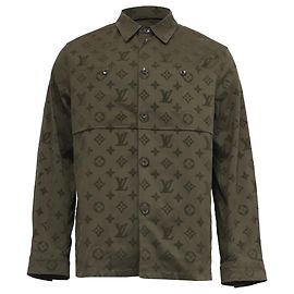 Sobrecamisa Workwear Monogram Louis Vuitton em algodão olive Verde Verde oliva