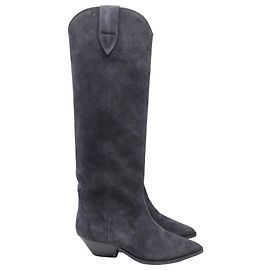 Botas altas Denvee Isabel Marant en ante gris Gris