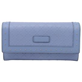 Cartera Continental con solapa Gucci Microguccissima Azul Azul claro